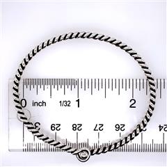 James Avery Sterling Silver Twisted Hook-On Bracelet